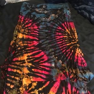 Tie dye maxi skirt